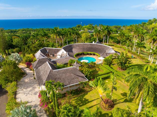 Little Hill Villa overhead shot from the driveway | Credit: Coldwell Banker Jamaica