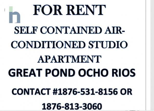 Photo #1 of 1 - Property For Rent at Ocean Ridge, Great Pond Dist, Ocho Rios, Ocho Rios, St. Ann, Jamaica. Studio Apartment with 1 bedrooms and 1 bathrooms at JMD $33,000. #620.
